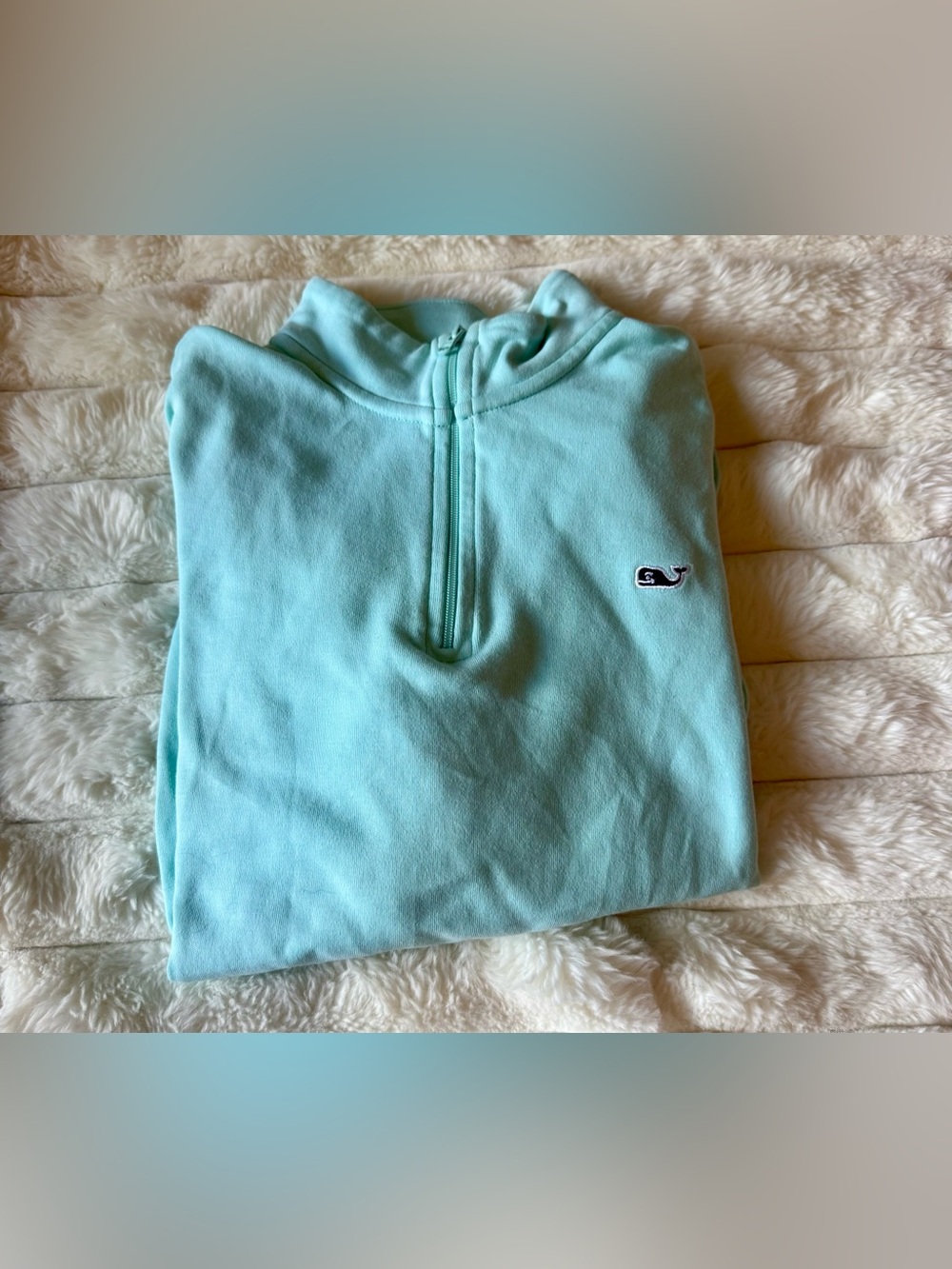 Vineyard Vines Girls Kids Blue Shep Zip Up. Size Medium 12-14.